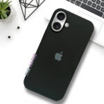 適用於蘋果 iPhone 17 的黑色原廠矽膠保護殼